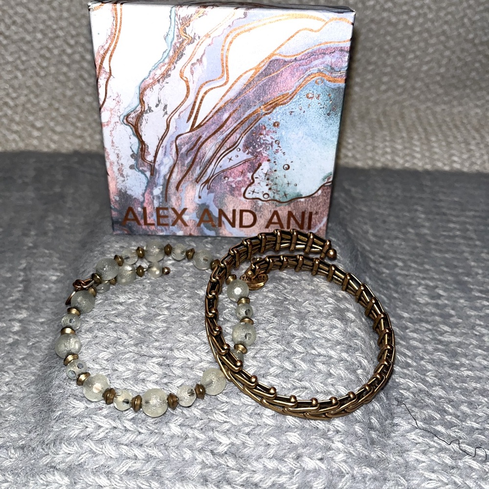 Alex and Ani Vintage Sixty-Six Wrap Bracelet Set.